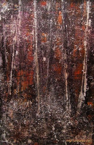 Winterbild Wald
Acryl mit Pigmente 60x40cm
Schlüsselwörter: Wald; Winter