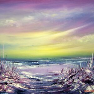 Winterbild am Meer (Acryl 40x60cm)